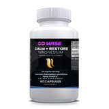 Go Wise Calm + Restore Magnesium Glycinate 275mg — Sleep, Relaxation & Muscle Recovery — 90 Capsules