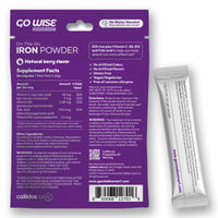 Go Wise - Iron Powder Sticks -  No water mixing required - Pour and Enjoy - 14  Sticks Back
