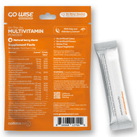 Go Wise - Multivitamin Powder Sticks - No water mixing required Back