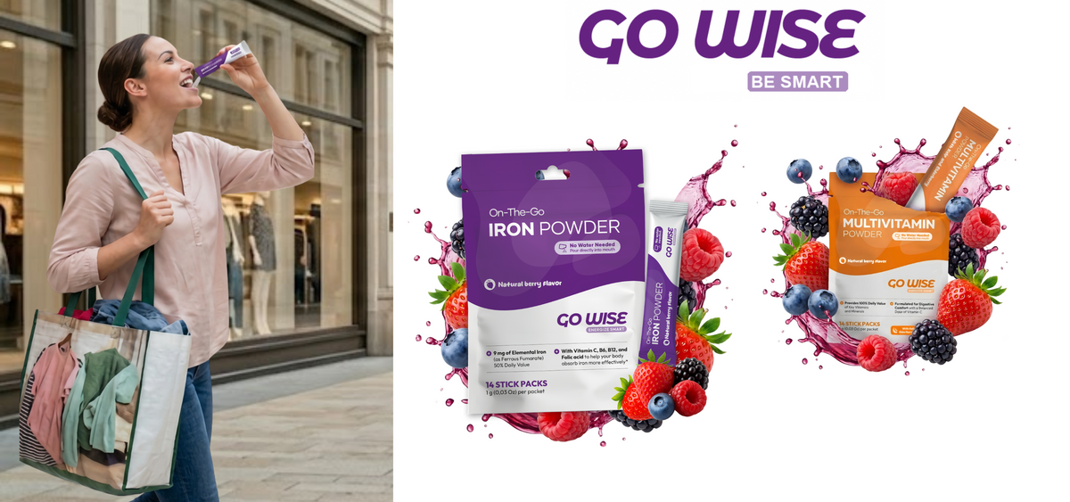 Go Wise, On the Go, Gentle Iron Supplement, Multivitamin & Convenience