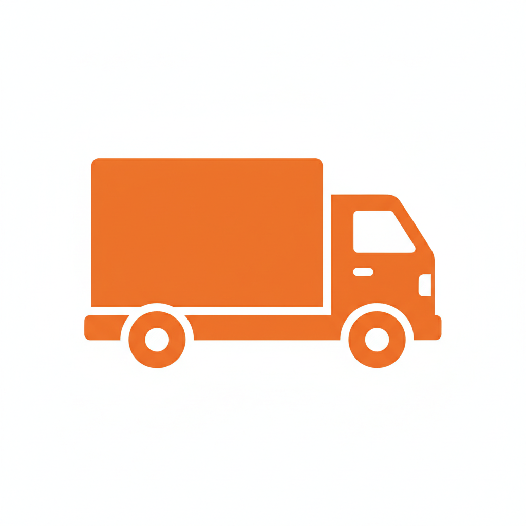 Delivery Truck White Background