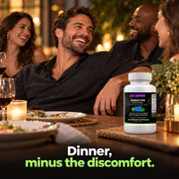 Go Wise Digestive Enzyme — 6-Enzyme Blend with Bromelain, Papain, Lipase, Lactase, Protease & Alpha-Galactosidase plus L