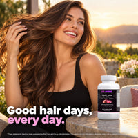 Go Wise Hair, Skin & Nails — Biotin 5,000 mcg Beauty Support Complex with Iron, Zinc, Horsetail & Bamboo — 60 Capsules