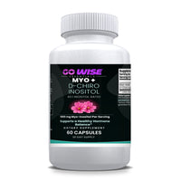 Go Wise Myo + D-Chiro Inositol 40:1 Ratio — 1000mg Myo-Inositol + 25mg Caronositol for Hormone Balance & Cycle Support —