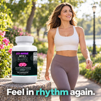 Go Wise Myo + D-Chiro Inositol 40:1 Ratio — 1000mg Myo-Inositol + 25mg Caronositol for Hormone Balance & Cycle Support —