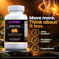 Go Wise Joint Flex — 1,500 mg Glucosamine with Chondroitin, Boswellia, Turmeric & MSM — Joint Mobility Support — 60 Caps
