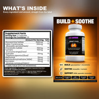 Go Wise Joint Flex — 1,500 mg Glucosamine with Chondroitin, Boswellia, Turmeric & MSM — Joint Mobility Support — 60 Caps