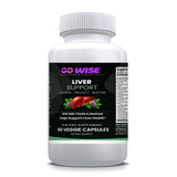 Go Wise Liver Support — Milk Thistle, Artichoke, Dandelion Root & Beetroot with Choline & Zinc — 60 Veggie Capsules