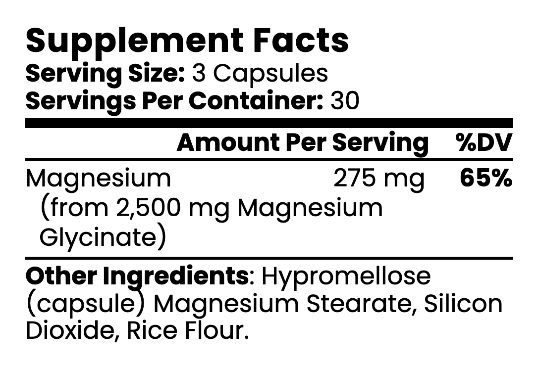 Calm + Restore — ingredients image