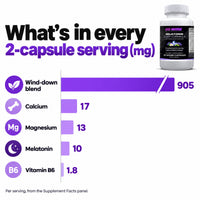 Go Wise Melatonin 10mg Sleep Formula — Melatonin with GABA, L-Theanine, Chamomile & Magnesium for Restful Sleep — 60 Veg