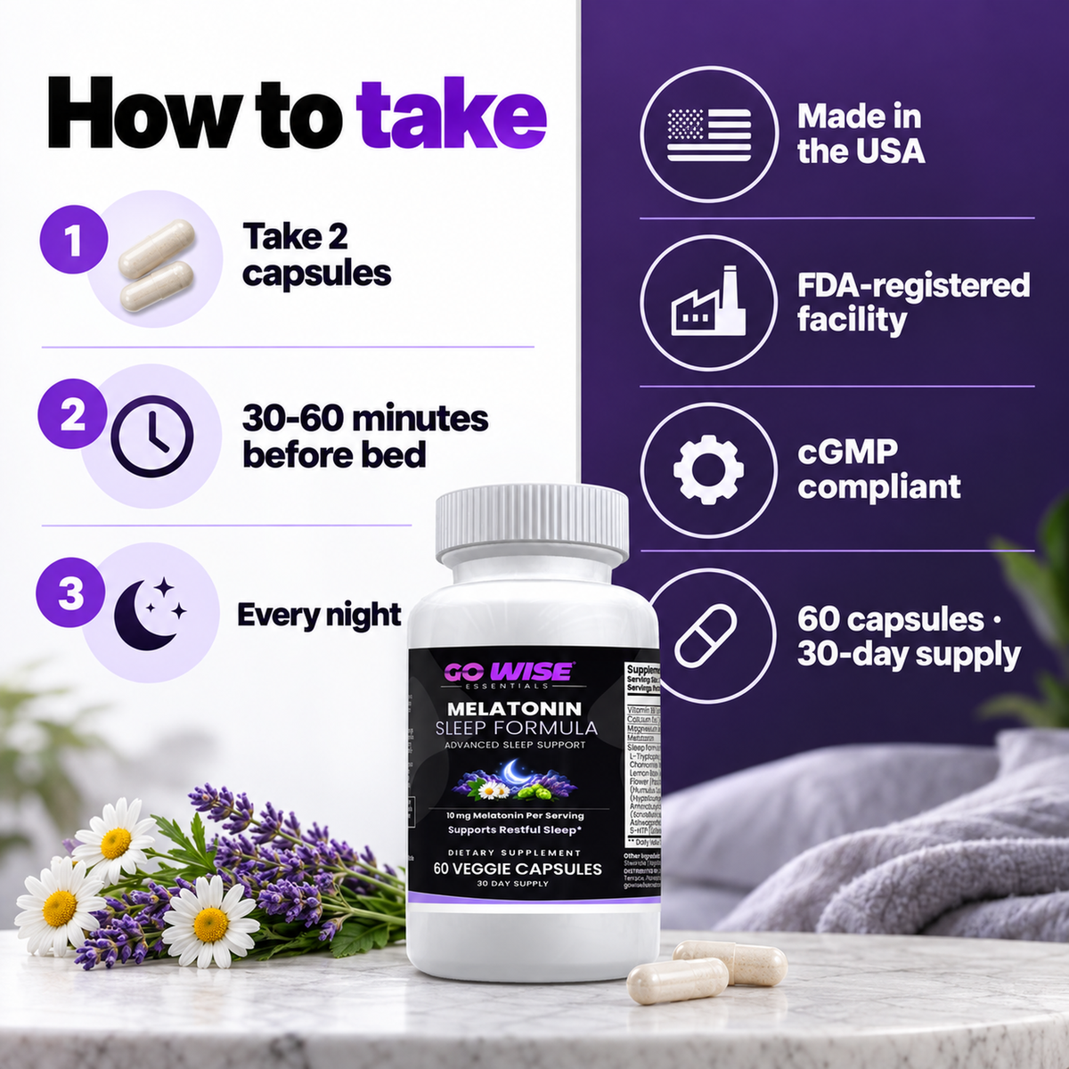 Go Wise sleep steps